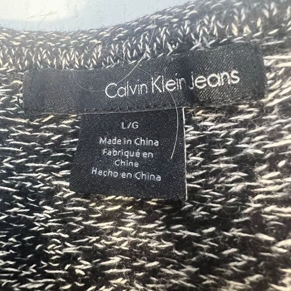 Black and white Calvin Klein flare bottom gathered waist large - Picture 11 of 11